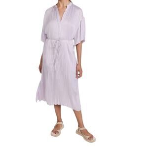 Vince Light Purple Pleated Midi Dress Size XL